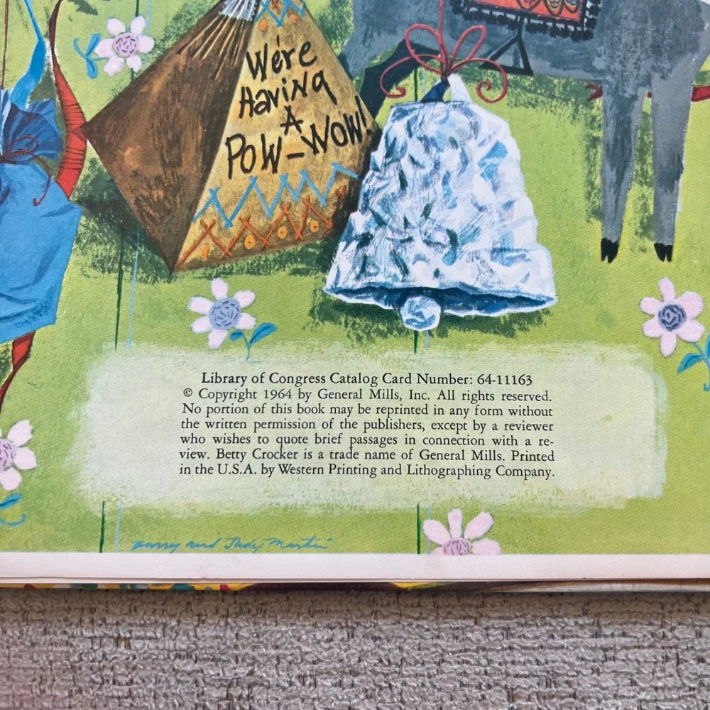 Vintage 1964 Betty Crocker's Parties for Children Spiral Hardcover Book Retro